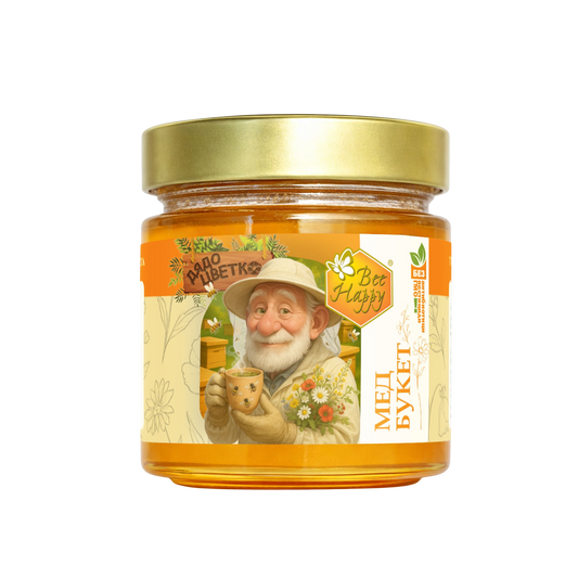 Дядо Цветко - пчелен мед букет 250 гр.